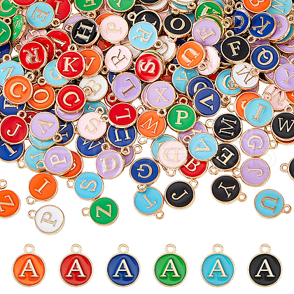 SUPERFINDINGS 9 Sets 9 Colors Zinc Alloy Charms ENAM-FH0001-79-1