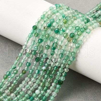 Natural Agate Beads Strands G-G259-D09-3mm-1