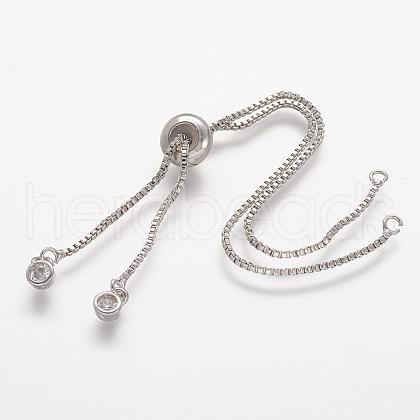 DanLingJewelry Rack Plating Eco-Friendly Brass Chain Bracelet Making KK-DL0001-01P-RS-1