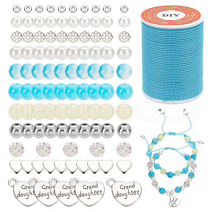 ARRICRAFT DIY Word Grand Daughter Bracelet Making Kit DIY-AR0003-55-1