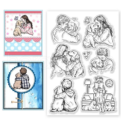 PVC Plastic Clear Stamps DIY-WH0631-0718-1