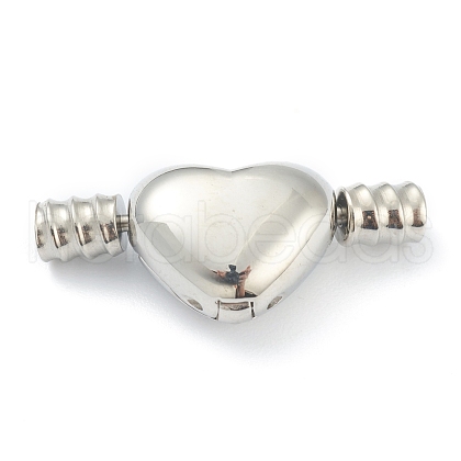Tarnish Resistant 304 Stainless Steel European European Clip Clasps STAS-O148-01P-1