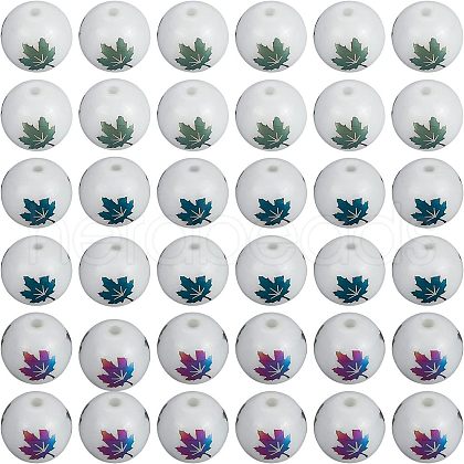 CHGCRAFT 240Pcs 3 Colors Autumn Theme Electroplate Glass Beads EGLA-CA0001-03-1
