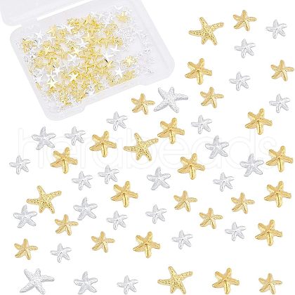 Olycraft 180 Pcs 3D Textured Brass Cabochons MRMJ-OC0001-59-1