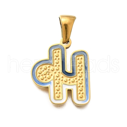 304 Stainless Steel Pendants STAS-K297-01G-H-1