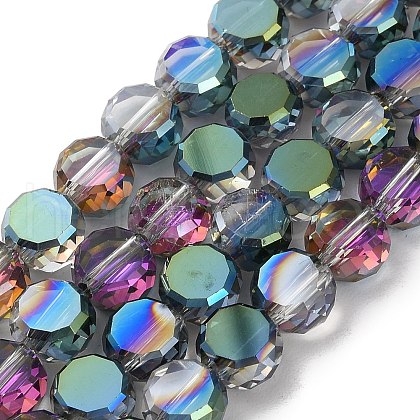 Electroplate Glass Beads Strands EGLA-C010-01A-HP02-1