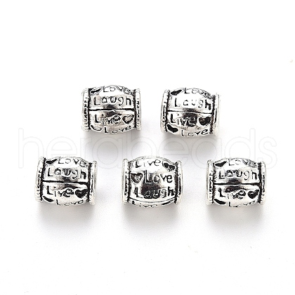 Tibetan Style Alloy European Beads TIBE-N006-73AS-LF-1