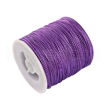 1mm Jewelry Braided Thread Metallic Threads MCOR-S002-06-1