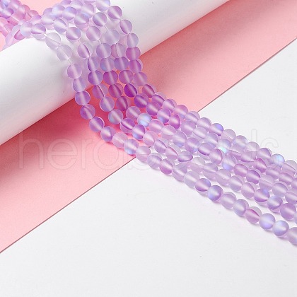Synthetic Moonstone Beads Strands G-E573-01A-03-1