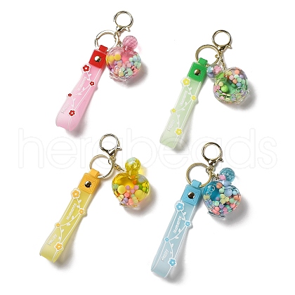 Perfume Bottle Acrylic Pendant Keychain Decoration KEYC-D018-02-1