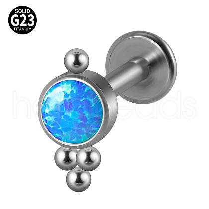G23 Titanium Threadless Labrets WG33C7B-48-1
