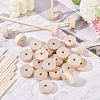 Olycraft 30Pcs Birchwood Wheel DIY-OC0010-57-5