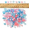 Acrylic Bead Flowers/Stars/Hearts OACR-FS0001-68-5