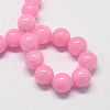 Natural Dyed Yellow Jade Gemstone Bead Strands X-G-R271-10mm-Y02-3
