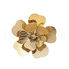 Flower 304 Stainless Steel Adjustable Finger Rings for Women FS-WGB09C1-01-5