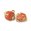 304 Stainless Steel Enamel Pendants STAS-Q363-01C-G-2