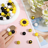 SUNNYCLUE Food Grade Eco-Friendly Silicone Beads SIL-SC0002-23-3