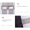 Givenny-EU 2Pcs 2 Style Nylon Backpack Straps FIND-GN0001-18-3