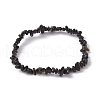 Natural Obsidian Chips Beaded Stretch Bracelets for Women BJEW-JB10046-12-2