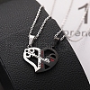 2Pcs 2 Style Word 1314 520 Couple Necklaces Sets VALE-PW0001-011EB-1-6