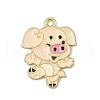 Alloy Enamel Pendants ENAM-D301-01G-12-1