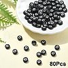 Opaque Acrylic Horizontal Hole Beads SACR-YW0001-70Q-1