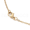 Natural Paua Shell Pendant Necklaces NJEW-JN05141-01-5