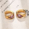 304 Stainless Steel Hoop Earrings EJEW-P309-03G-5