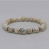 Volcano Stone Buddha Head Elastic Yoga Bracelet DIY Agate Buddha Bead Bracelet NA9896-4-1