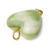 Imitation Gemstone Acrylic Pendants PALLOY-JF03955-01-5