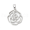 Brass Acrylic Pendants KK-D357-15P-1