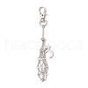 Moon Alloy Swivel Lobster Claw Clasps & Brass Cable Chains AJEW-JB01337-03-1
