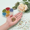 7 Colors Glass Round Seed Beads SEED-YW0001-24A-01-9