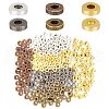 GOMAKERER 300Pcs 6 Colors Tibetan Style Alloy Spacer Beads TIBEB-GO0001-02-1