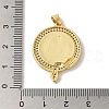 Rack Plating Brass Micro Pave Clear Cubic Zirconia Pendants KK-P267-14A-G-3