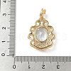 Brass Micro Pave Cubic Zirconia Pendants KK-S531-07G-C-3