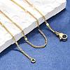 Brass Chain Necklaces MAK-L009-11G-4
