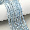 Natural Aquamarine Beads Strands G-P576-4mm-01C-1