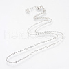 Iron Cable Chains Necklace Making X-MAK-R016-45cm-P-2