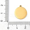 304 Stainless Steel Pendants STAS-F315-09G-04-3