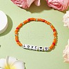 Glass Stretch Bracelets BJEW-JB11075-02-2