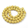 Synthetic Lava Rock Beads Strands X-G-S277-8mm-18-2