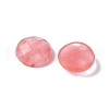 Cherry Quartz Glass Cabochons G-Z075-01-2