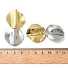 Brass Dangle Stud Earrings EJEW-S262-08GP-3