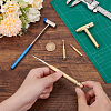 Olycraft 1Pc Iron Hammer Set with 1Pc Mini Stainless Steel Hammers AJEW-OC0005-37-3