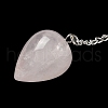 Natural Rose Quartz Dowsing Pendulums G-R492-01S-01-4