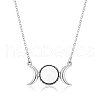 Triple Moon Goddess Cubic Zirconia Pendant Necklace JN1091F-1