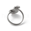 304 Stainless Steel Open Cuff Ring Findings STAS-E124-05F-P-3