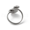 Non-Tarnish 304 Stainless Steel Open Cuff Ring Findings STAS-E124-05F-P-3