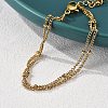 304 Stainless Steel Multi-strand Bracelets BJEW-Q051-02G-A-2